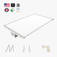 Luminaria Lineal de 300W SMD2835 con Garantía de 5 Años, Ángulo Ajustable de 90 Grados, 4 pies, Certificación DLC para Almacenes