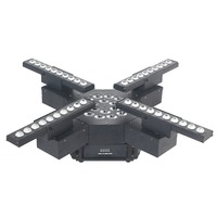 Scènes mobiles LED RGBW pour discothèques et clubs, éclairage de fête DMX 512 avec projecteurs à corps en fer, contrôlés par DMX