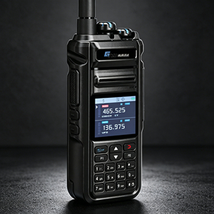 Radio bidirectionnelle haute puissance 10W, portée de communication 10 km, haute qualité avec écran, étanche, radio UHF <span class=keywords><strong>VHF</strong></span> portable - Product Image 2