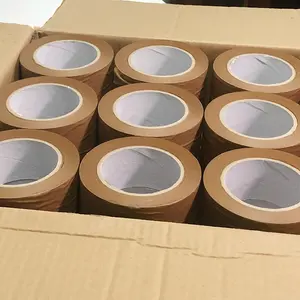 Fita de papel personalizada de fornecedor promocional Oem Golden Fita adesiva de papel Hot Melt