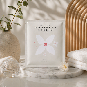 En stock, masque facial Mooivera Abelio, double fonction, éclaircissant, raffermissant, hydratant, en tissu Tencel, soin du visage, expédition rapide - Product Image 1