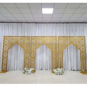 FURUN Luxe Floral Arche Métal Toile de Fond Sculpté Événement De Mariage Décoration Stand Usine En Gros - Product Image 1