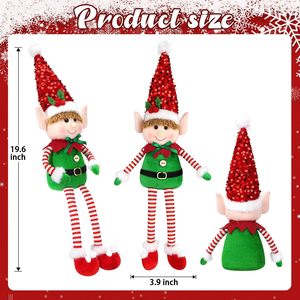 Muñeco de Peluche de Elfo Navideño, Adornos Hechos a Mano de Algodón, Estilo Nórdico, 48x19cm, para Niños y Niñas, Decoración del Hogar - Product Image 5