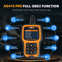 Probador de Baterías de Auto Ancel AD410 PRO, Escáner de Diagnóstico OBD2 con Prueba de Arranque y Carga, 1 Año de Garantía para Autos y Motocicletas