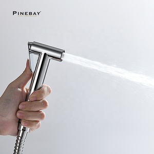 PINEBAY высокое качество настенный SUS304 унитаз самоочищающийся ручной распылитель для Биде набор - Product Image 1