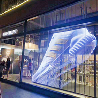 Película LED Flexible Ultrafina P10, 97% Transparente, Directo de Fábrica, Adhesiva para Exteriores, Pantalla para Ventanas de Vidrio, Gráficos Animados, SDK para