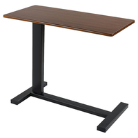 Table d'appoint élévatrice Chambre à coucher Bonne capacité de charge Table d'appoint en bois métallique Table réglable pour ordinateur portable peu encombrante