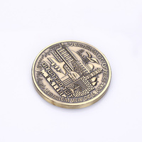 Monedas de oro americano antiguo, monedas chapadas en metal conmemorativas, hechas a medida