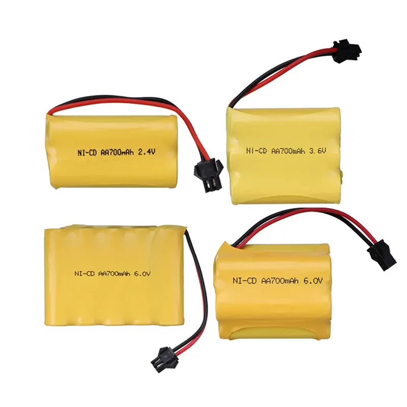 OEM Replacement NI-CD 2.4V 3.6V 4.8V 6V 7.2V 8.4V 9.6V non rechargeable NICD Battery size 1600mAh 700mAh AA AAA pack for toys