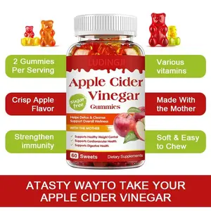 <span class=keywords><strong>Vinagre</strong></span> <span class=keywords><strong>de</strong></span> sidra <span class=keywords><strong>de</strong></span> <span class=keywords><strong>manzana</strong></span> sin azúcar OEM Gummy Bears Desintoxicación y apoyo para la pérdida <span class=keywords><strong>de</strong></span> <span class=keywords><strong>peso</strong></span> <span class=keywords><strong>con</strong></span> inmunidad potenciada Vitamina Gummies para adultos - Product Image 2