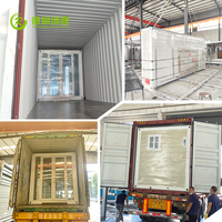 Module de secours modulaire avec port de distribution de fournitures médicales de base pour les missions d'aide humanitaire et l'infrastructure de soins de santé dans les villages isolés