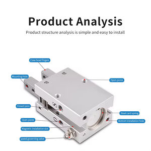 Pinza Magnética en Forma de Y para Brazo Robótico, Piezas Neumáticas MHC2-10D/MHC2-16D/MHC2-20D/MHC2-25D, para el Extremo del Brazo Robótico - Product Image 4