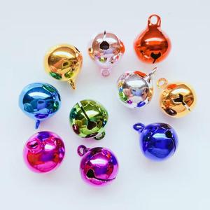 Clochettes rondes électroplaquées 6mm 8mm 10mm 12mm 14mm 16mm 18mm 20mm Accessoires décoratifs de Noël Artisanat Métal Fer forgé - Product Image 4