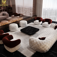 Simple grand 10 seter places crème carrara marbre pierre luxe rectangle 12 places table à manger ensemble