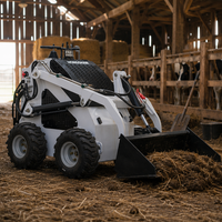 Minipala Gommata Compatta CE ISO EPA con Motore Diesel da 35 CV, 700 kg, con Benna, Trivella, Spazzaneve, Trituratore Forestale, Martello Demolitore e Scavatrice a Catena