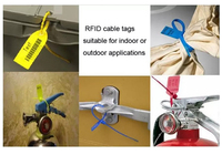 13.56Mhz Programmable RFID Carte Inviolable 424 ADN SLIXL Étanche ABS Étiquette Zip Smart Cable Tie Tracking Seal Chip NFC Tag