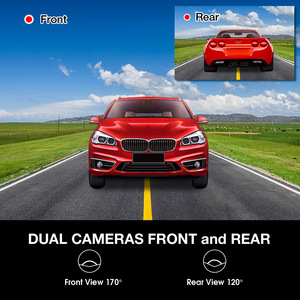 Salpicadero con cámara de visión nocturna para coche, grabadora DVR bidireccional, HD 1080P, frontal y trasera, pantalla táctil IPS de 4,0 pulgadas - Product Image 4