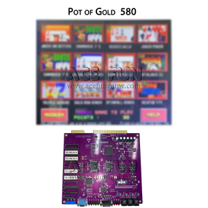 Macchina da Gioco Pot <span class=keywords><strong>O</strong></span> Gold Non-Skill con PCB 510/550/595, Giochi a Moneta con Touchscreen, 16 Giochi, Cabinet in Metallo, Versione Inglese - Product Image 4