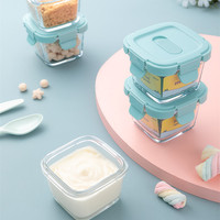 Boîte à déjeuner en verre à haute teneur en Borosilicate pour bébé, récipient hermétique de stockage des aliments avec couvercle sans BPA