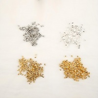 Vente en gros de perles plaquées or 18 carats 2mm perles d'espacement en laiton pour tuyaux fermoirs d'extrémité composants de bijoux perles à sertir et à bout