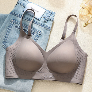 Reggiseno con LOGO personalizzato senza cuciture con <span class=keywords><strong>apertura</strong></span> frontale reggiseno chiuso senza spalline reggiseno senza fili traspirante - Product Image 3