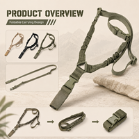 Sangle de transport tactique pour la chasse, style américain, en nylon, avec sangle de transport tactique en nylon avec métal