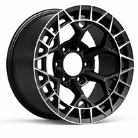 Jantes en alliage d'aluminium AL 17 pouces Flow Form pour tout-terrain 6x139.7 6*114.3 Noir mat pour Bronco Wrangler Raptor Land Cruiser