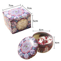 Coffret Cadeau de Bougies d'Aromathérapie en Gros, Cire de Soja, Fleurs Séchées, Encens, Parfum de Chambre, Cadeaux d'Anniversaire, Décoration pour la Maison
