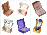 Boîtes d'emballage de produits en papier de petite taille, imprimées en couleur sur mesure, avec fenêtre pour la vente au détail