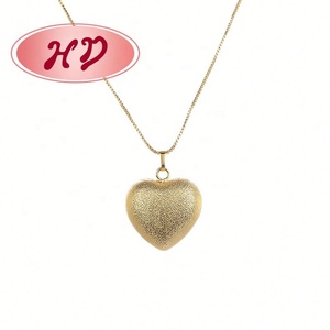 Collier en Or 18 carats Plaqué Or, Pendentif Tendance Vintage en Zircon Cubique en Forme de Cœur, Vente en Gros, Idéal Cadeau - Product Image 5