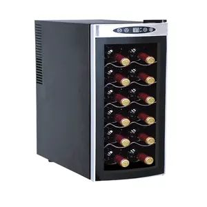 半導体電気冷蔵庫ワインクーラー電子シングルワインボトルクーラー12ボトルワインクーラー