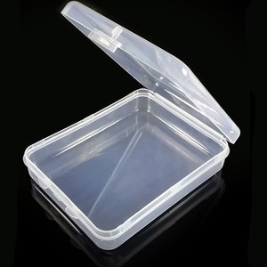 SJPC638 PP caja de almacenamiento portátil transparente contenedor embalaje plano pequeño plástico cuadrado rectangular caja redonda - Product Image 3