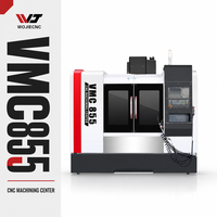 Centre d'usinage vertical VMC855 pour la fabrication précise de pièces de moules et d'accessoires mécaniques