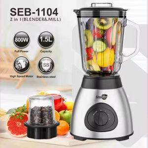 <span class=keywords><strong>Starlux</strong></span> 110v 1,5 litre Licuadora haute vitesse, mélangeur de table robuste, acier inoxydable, mélangeur électrique portable pour aliments - Product Image 1