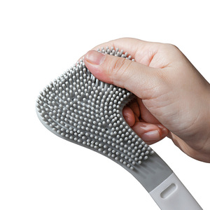 Brosse de toilette en caoutchouc souple, brosse de toilette murale pour la maison, brosse de nettoyage multifonctionnelle pour les toilettes - Product Image 2