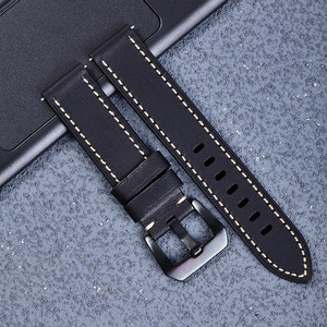 Bracelet de montre en cuir ciré vintage à dégagement rapide, souple et compatible avec <span class=keywords><strong>Fitbit</strong></span> Charge <span class=keywords><strong>2</strong></span> <span class=keywords><strong>Huawei</strong></span> Watch Fit, remplacement durable - Product Image 2