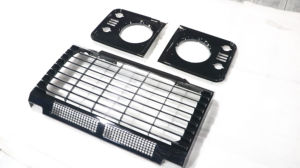 Nuova Griglia Anteriore Lucida Nera per Land Rover <span class=keywords><strong>Defender</strong></span> <span class=keywords><strong>90</strong></span> 110 130 Classico, Accessori Esterni per Veicoli - Product Image 3