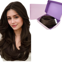 Extensiones de Cabello Chino Remy con Cinta Adhesiva, Lisas y Sedosas, Invisibles, Paquetes de Cabello Virgen Natural 100% Humano Remy