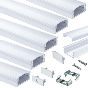 Profilé LED en aluminium de haute qualité, finition naturelle, pour lampe murale - Product Image 2