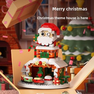 كتل بناء جسيمات صغيرة متوافقة مع ليغو ، لغز بلاستيك ديي ، كابينة عيد الميلاد ، ألعاب الأطفال ، هدايا لتجميع عيد الميلاد - Product Image 2