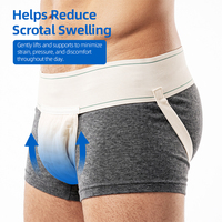 Sangle de soutien testiculaire confortable, anti-gonflement, respirante, ceinture scrotale pour usage quotidien masculin et rééducation postopératoire