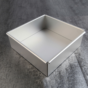 Gerade Kante Aluminium Viereckkuchen Backpfanne Kuchenform Kuchenformen Metallpfanne 4 Zoll - Product Image 5