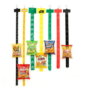 Bande de présentation suspendue <span class=keywords><strong>pour</strong></span> supermarché, clips en plastique PP <span class=keywords><strong>pour</strong></span> affiches, 12 crochets - Product Image 3