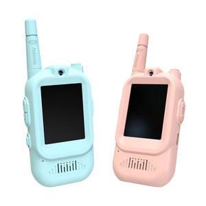 วิทยุสื่อสารวิดีโอสำหรับเด็ก A3 สีฟ้าชมพู ของเล่นกลางแจ้งขนาดเล็กพร้อมคุณสมบัติป้องกันฝุ่นสำหรับการสื่อสารระหว่างพ่อแม่และลูก - Product Image 1