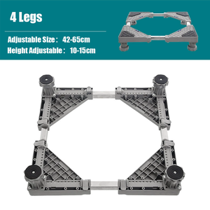 Refrigerator/<b>Washing</b> <b>Machine</b> Premium Stand Design <b>Washing</b> <b>Machine</b> Mobile Wheels Adjustable Stand Plastic <b>Washing</b> <b>Machine</b> Base - Product Image 3
