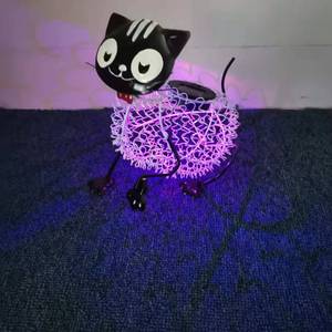 Solar Garden Cat <b>Light</b> <b>LED</b> Outdoor Decoration Water Resistant Free Standing Mono Si Solar Cell Included - Product Image 4