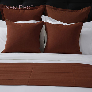 Tùy Chỉnh Logo Khách Sạn Khăn Trải Giường Từ Ấn Độ Được Sử Dụng 100% Cotton Vải Giường <span class=keywords><strong>Sheets</strong></span> Bộ Đồ Giường - Product Image 5