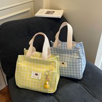 Tas Tote Kanvas Tahan Air Kapasitas Besar Custom Grosir dengan Ritsleting - Serbaguna untuk Perjalanan Sehari-hari Wanita PLAYMAX Candy