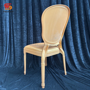 เก้าอี้งานเลี้ยงงานแต่งงานแบบซ้อนได้เก้าอี้งานเลี้ยงสีทองแบบหลุยส์เรซิ่นเก้าอี้สำหรับงานเลี้ยง - Product Image 2