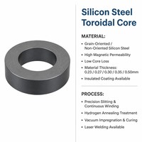 YaDoo TEK – Réacteur de filtre de puissance à noyau toroïdal CRGO en acier au silicium, conception à fente d'air personnalisée, flux 50 kGmm